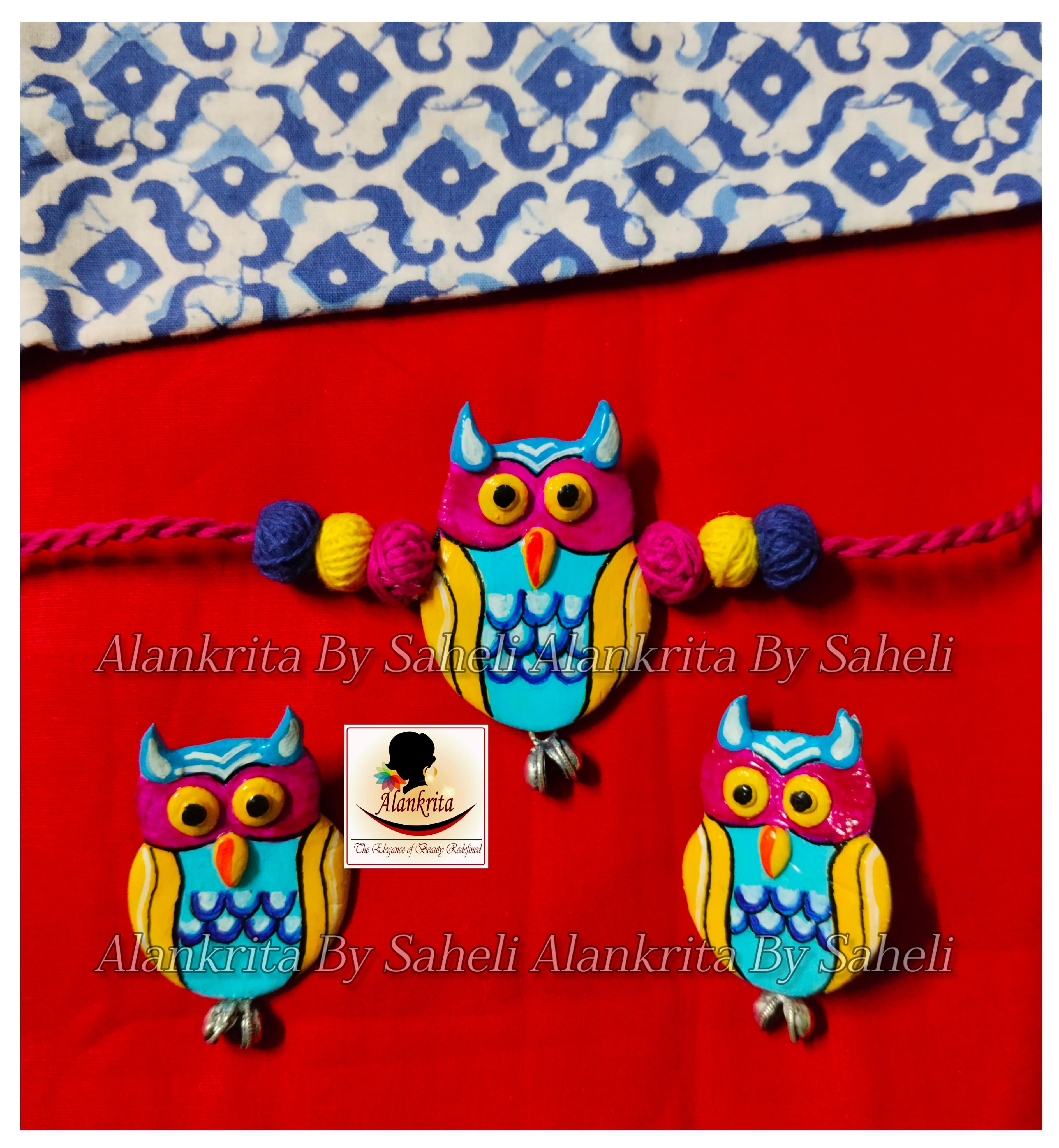 Clay Owl Choker Set
